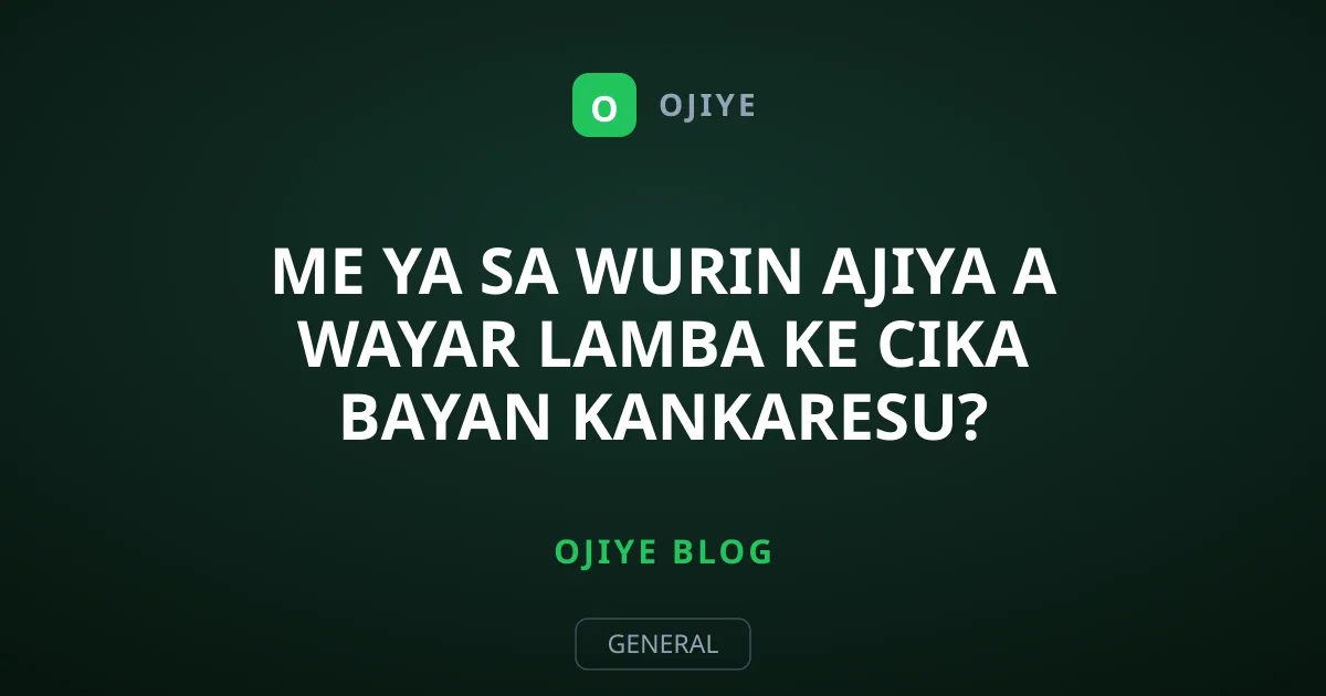Me Ya Sa Wurin Ajiya A Wayar Lamba Ke Cika Bayan Kankaresu?